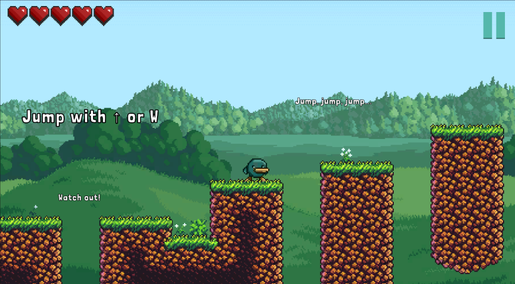 Moonveil Screenshot - Jumping platforms